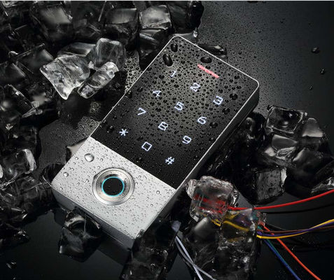 Robust Waterproof RFID Keypad Reader with Biometric Fingerprint Recognition - 24VDC